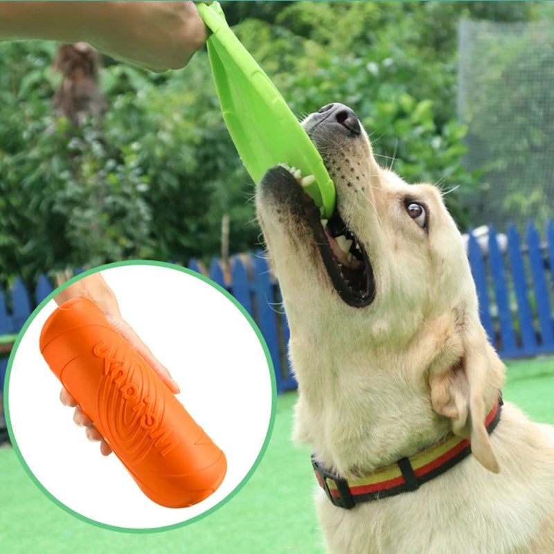 disco volador de silicona para perros juguete interactivo resistente para entrenamiento y juego