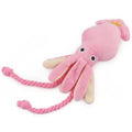 pulpo de felpa con sonido para perros y gatos juguetes resistente para morder y limpiar los dientes