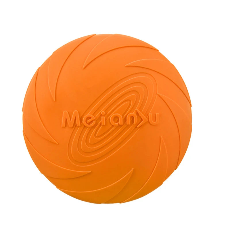 disco volador de silicona para perros juguete interactivo resistente para entrenamiento y juego