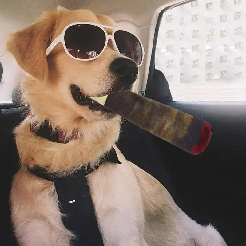 Juguete de Peluche con Chirrido para Perros – Diseño de Cigarro