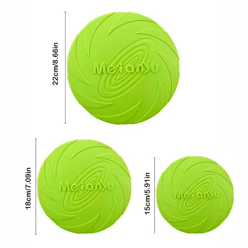 disco volador de silicona para perros juguete interactivo resistente para entrenamiento y juego