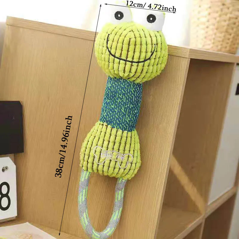 juguete de peluche para perros con forma de animal resistente a  mordidas y con chirridos