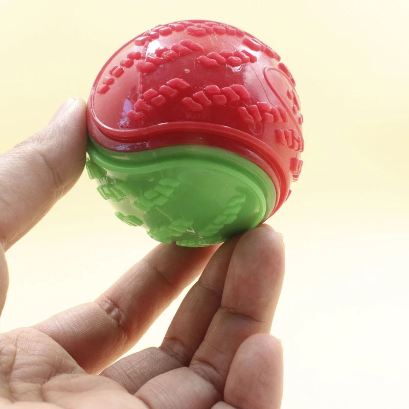 pelota mordedora para perros resistente y limpiadora de dientes
